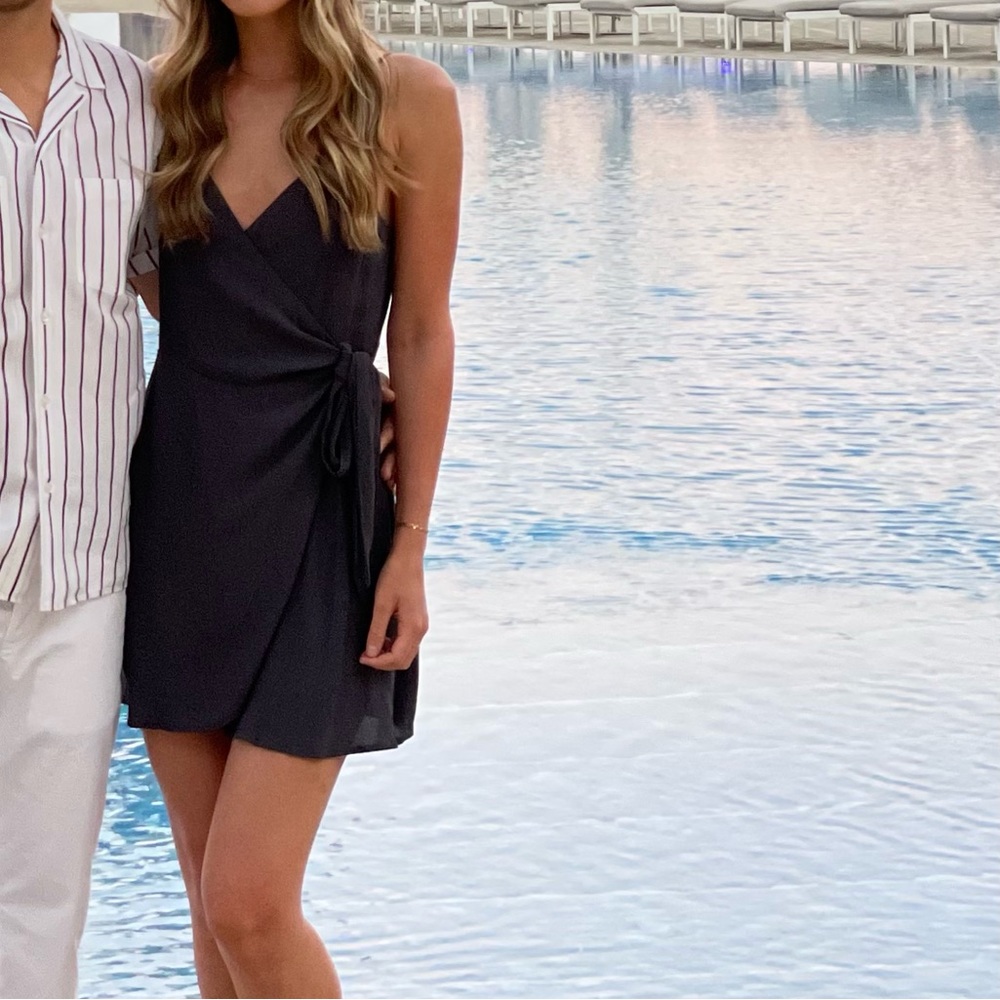 Wrap mini dress